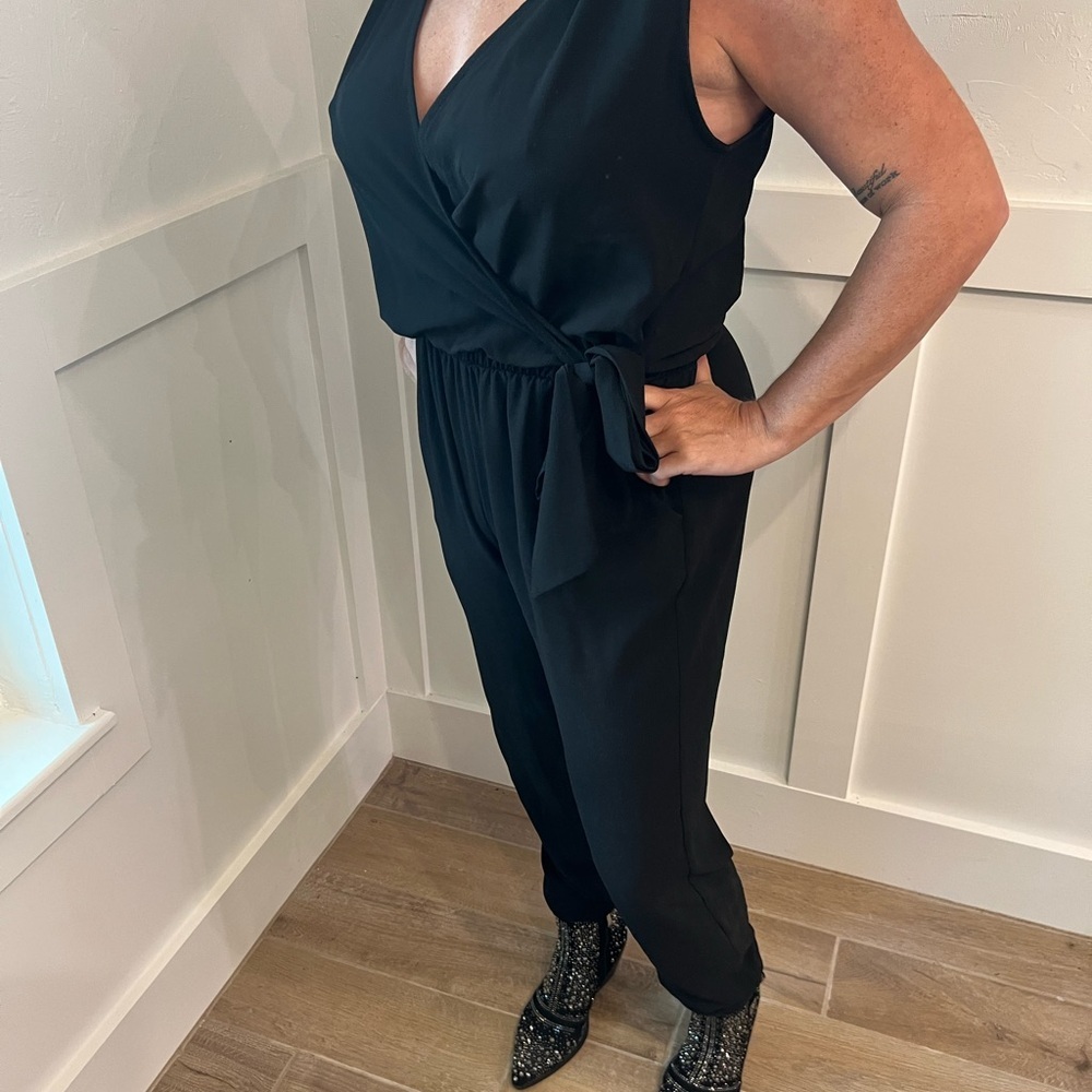 Vici Black Wrap‎ Jumpsuit